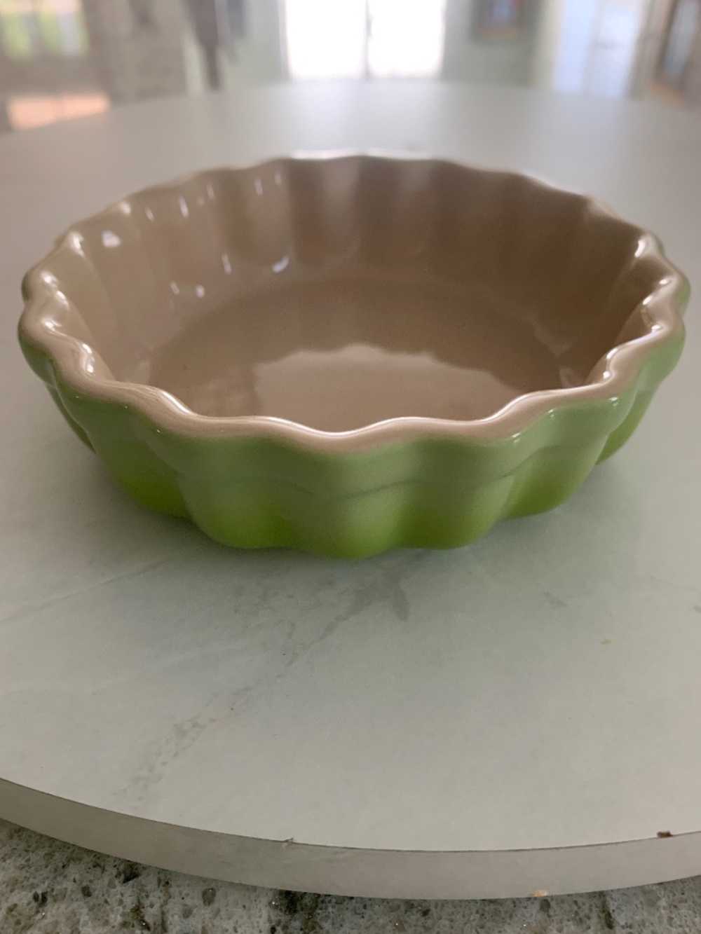 Le Creuset Fluted Flan Dish 11cm.--Kiwi